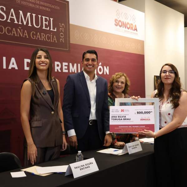 Premia Gobierno de Sonora a los ganadores del Segundo Concurso de Investigación de Historia de Sonora “Samuel Ocaña García” 2025